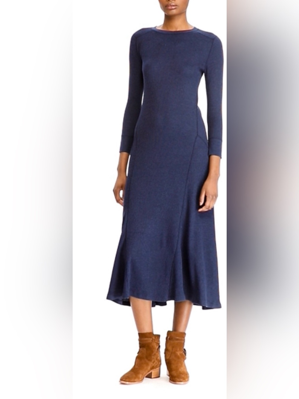 Ralph Lauren Waffle-Knit Maxi Dress